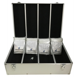 Checkoutstore Silver Aluminum Cd/dvd Hanging Sleeves Storage Box (holds 1000 Discs)