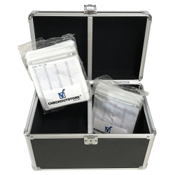 Checkoutstore Black Aluminum Cd/dvd Hanging Sleeves Storage Box (holds 200 Discs)