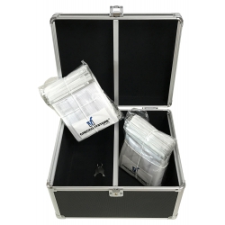 Checkoutstore Black Aluminum Cd/dvd Hanging Sleeves Storage Box (holds 300 Discs)
