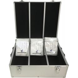 Checkoutstore Silver Aluminum Cd/dvd Hanging Sleeves Storage Box (holds 600 Discs)