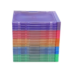 1000 Slim Assorted Color Cd Jewel Cases