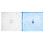 SLIM BLUE Color Double CD Jewel Cases
