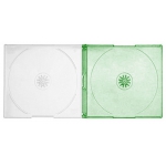 SLIM GREEN Color Double CD Jewel Cases
