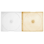 SLIM ORANGE Color Double CD Jewel Cases