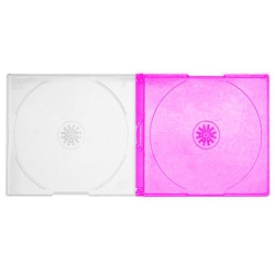 10 Slim Red Color Double Cd Jewel Cases