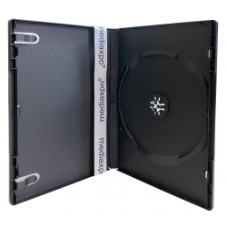 10 Standard Black Single Dvd Cases 14mm