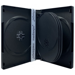 100 Black 7 Disc Dvd Cases