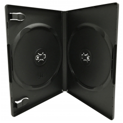 1200 Standard Black Double Dvd Cases 14mm /w Patented M-lock Hub