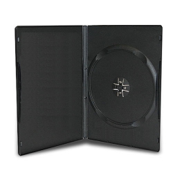 10 Slim Black Single Dvd Cases 9mm