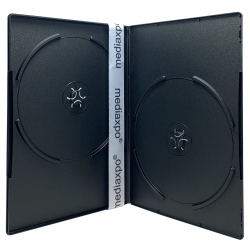 100 Premium Slim Black Double Dvd Cases 7mm (100% New Material)