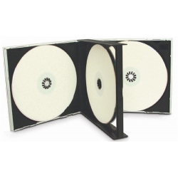 100 Black Triple 3 Disc Cd Jewel Case