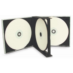 100 Black Quad 4 Disc Cd Jewel Case