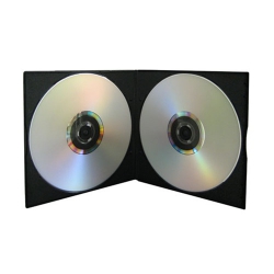100 Slim Black Double Vcd Pp Poly Cases 5mm
