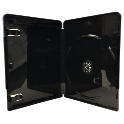 100 Premium Glossy Black Blu-ray Single Dvd Cases 14mm