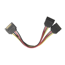 1pc 7.75" Sata Power Y Splitter Cable Adapter M/f