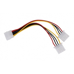 1pc 7.75" Molex 4-pin 1-to-2 Splitter Power Cable