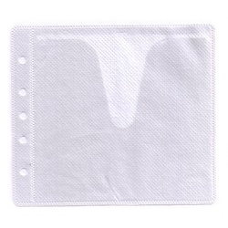 100 Cd Double-sided Refill Plastic Sleeve White