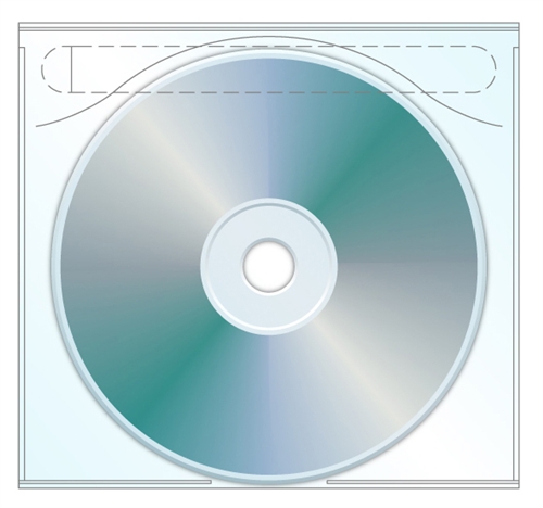 600 CD Plastic Sleeve Tamper Evident Adhesive Back