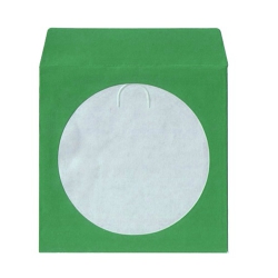 5000 Green Color Paper Cd Sleeves With Window & Flap