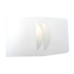 5000 2-cd Dual Pocket Paper Cd Sleeves With Window & Flap