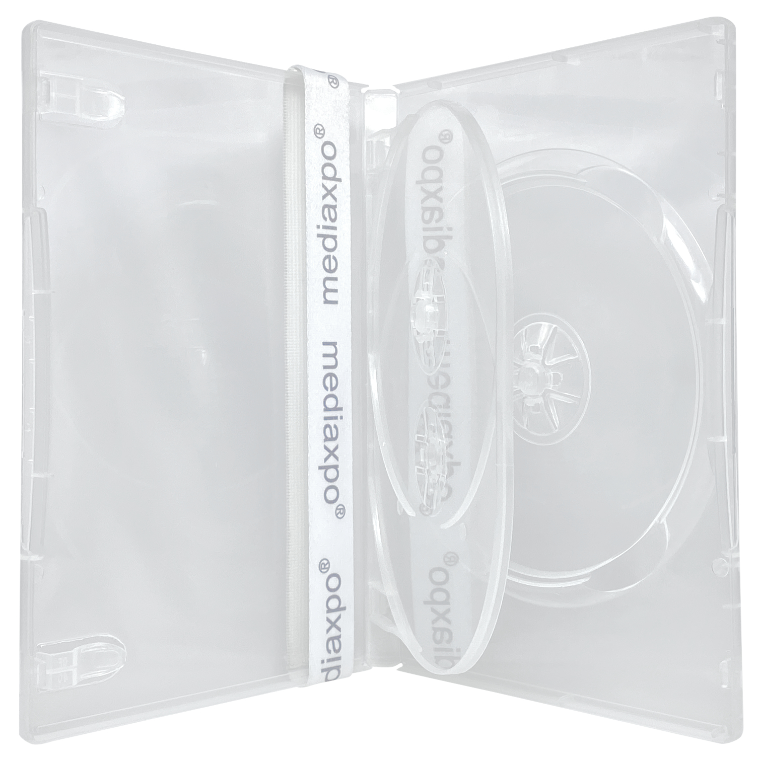 50 STANDARD Clear Triple 3 Disc DVD Cases