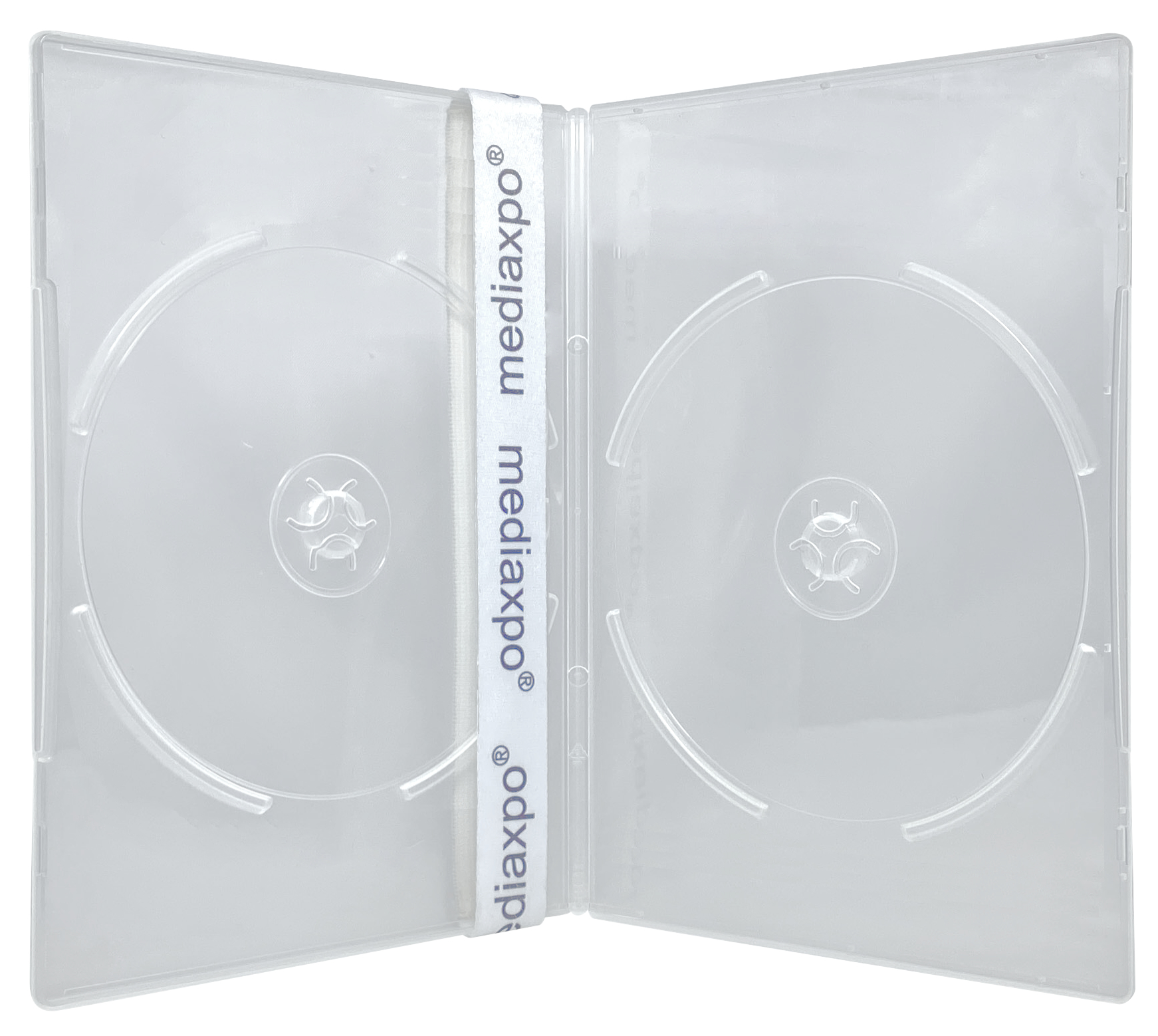 10 SLIM Clear Double DVD Cases 7MM
