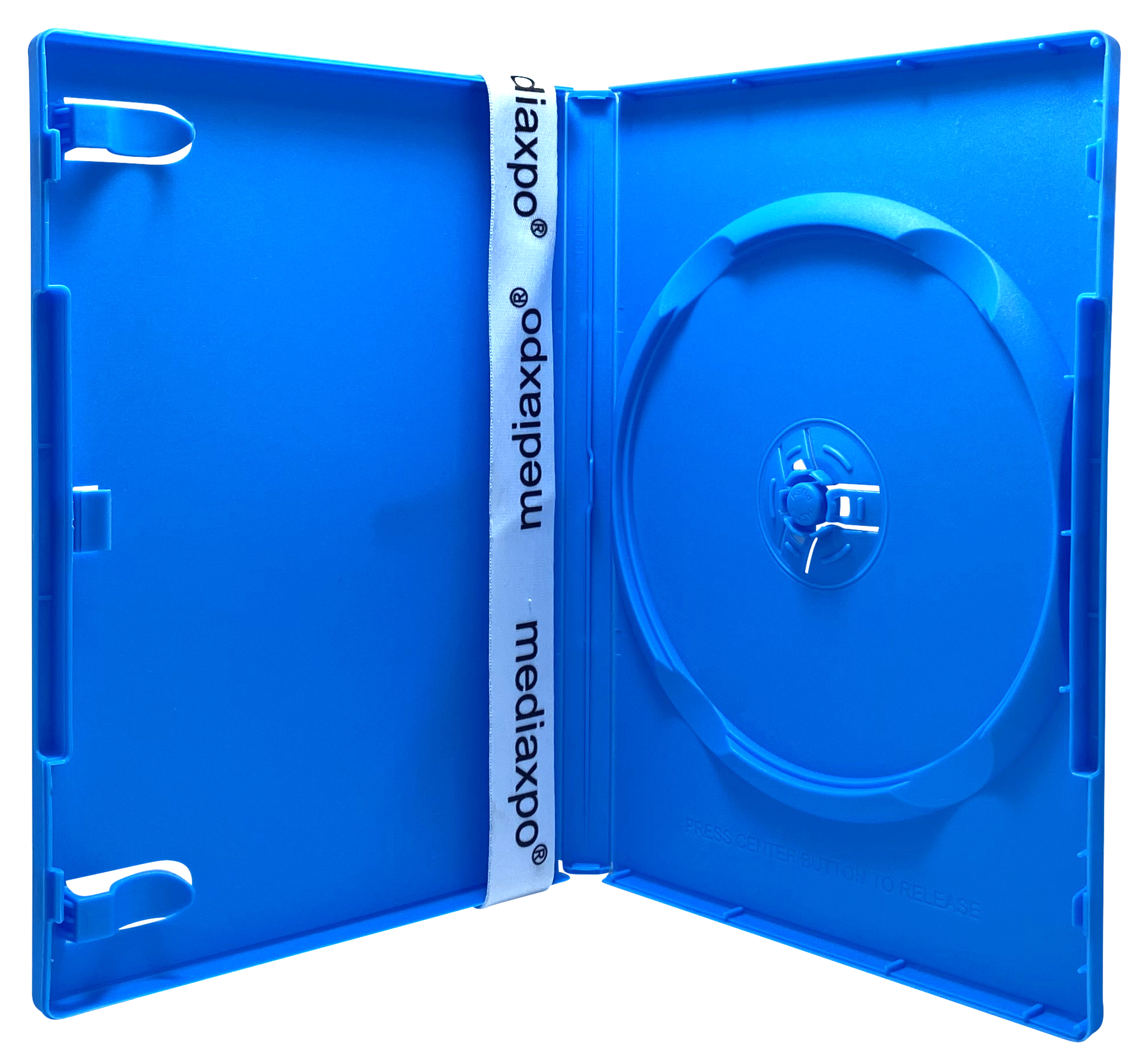 25 STANDARD Solid Blue Color Single DVD Cases