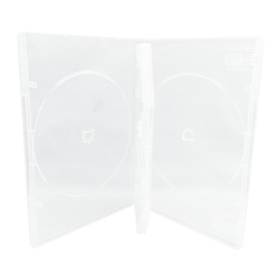 400 Standard Clear Quad 4 Disc Dvd Cases /w Patented M-lock Hub