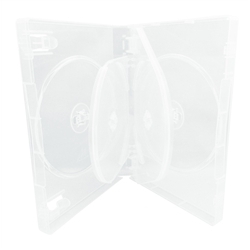 10 Clear 6 Disc Dvd Cases /w Patented M-lock Hub