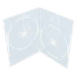 1000 Slim Clear Double Dvd Cases 9mm