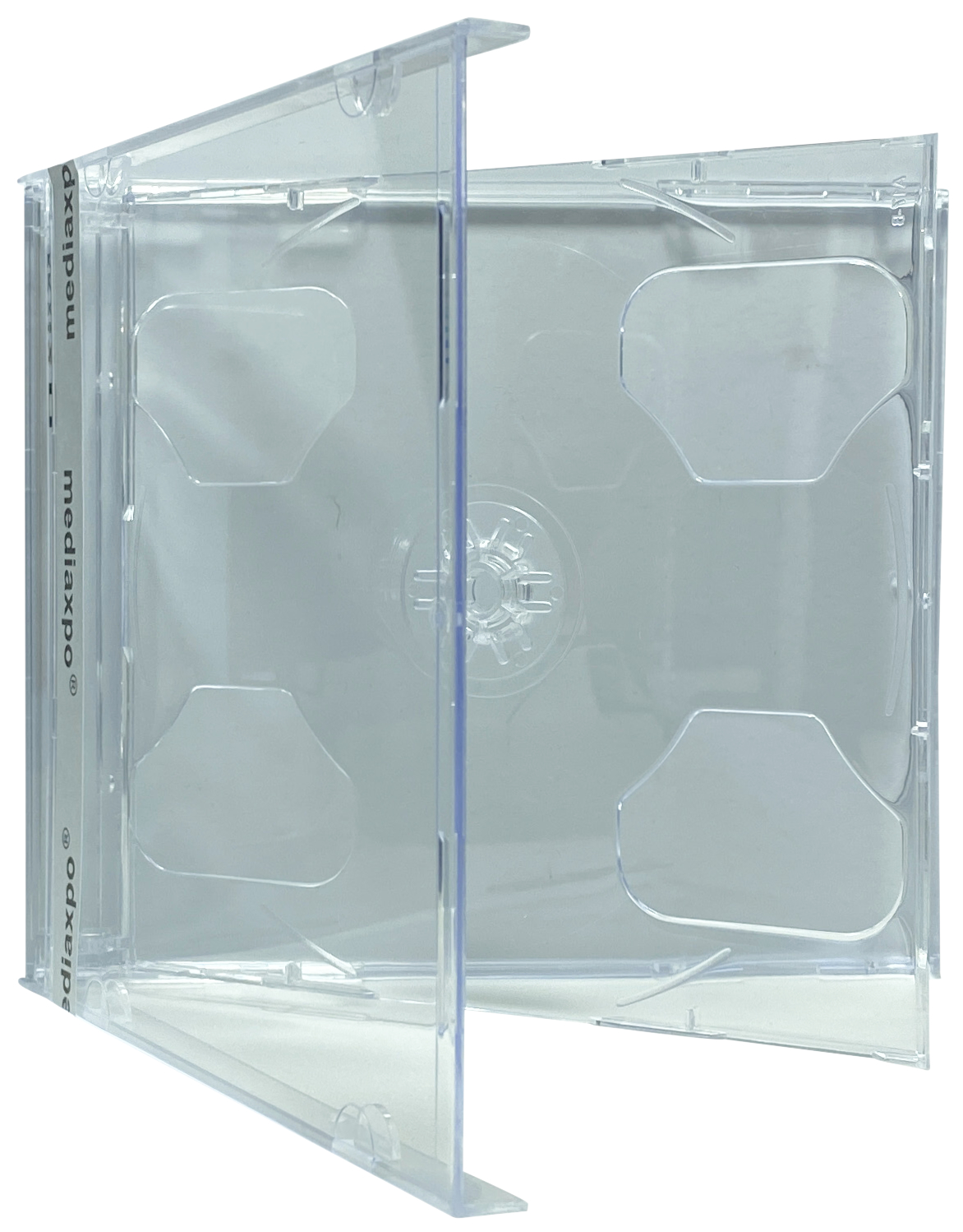 100 STANDARD Clear Smart Tray Double CD Jewel Case
