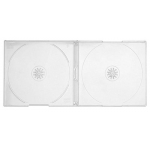 SLIM Clear Double CD Jewel Cases