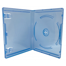 100 Clear Blue Playstation 4 Replacement Blu-ray Cases 14mm