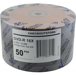 100 Checkoutstore 16x Dvd-r 4.7gb Orange Top