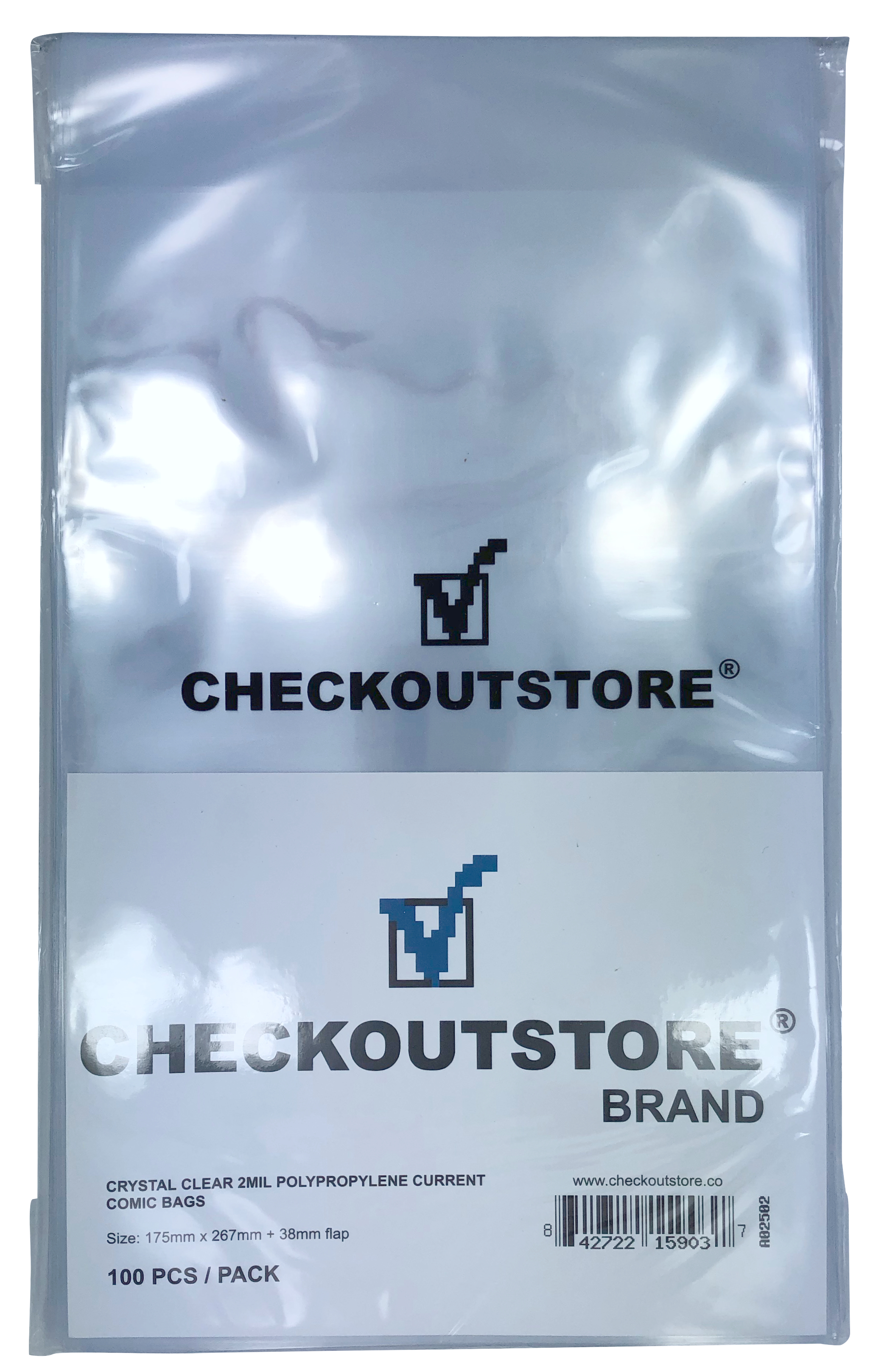 500 CheckOutStore Crystal Clear Current Age Comic Book Bags