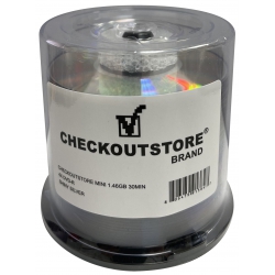 50 Checkoutstore Mini 1.46gb 30min 4x Dvd-r Shiny Silver
