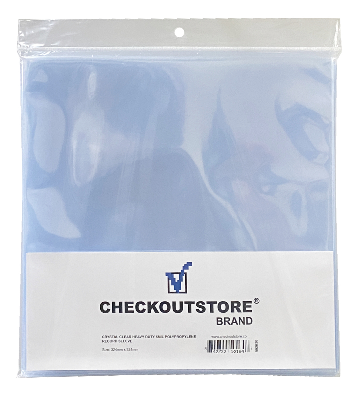 CheckOutStore Clear Plastic OPP for 12" LP Vinyl Record Album Covers 5 Mil (Snug Outer Sleeves)