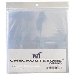 100 Checkoutstore Crystal Clear Plastic Opp Outer Sleeves For 12" Vinyl 33 Rpm Records