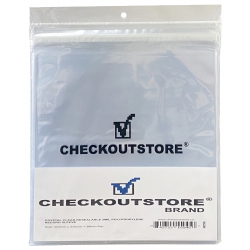 100 Checkoutstore Crystal Clear Plastic Opp Outer Sleeves With Sealable Flap For 12" Vinyl 33 Rpm Records