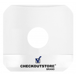 500 Checkoutstore Paper Record Inner Sleeves Round Corners With Hole For 12" Vinyl 33 Rpm
