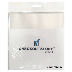 100 Checkoutstore Clear Plastic Opp Outer Sleeves For 7" Vinyl 45 Rpm Records