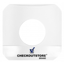 500 Checkoutstore Paper Record Inner Sleeves Round Corners With Hole For 7" Vinyl 45 Rpm