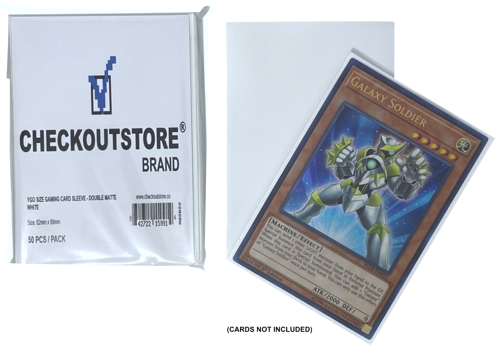 Protective | Trading | Double | Sleeve | Matte | White | Card