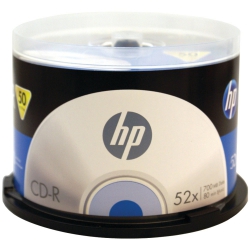 300 Hp Cdr (cd-r) 52x 80min/700mb (hp Logo On Top)