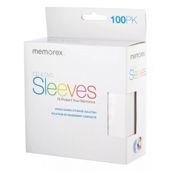 500 Memorex Paper Cd Sleeves With Window & Flap