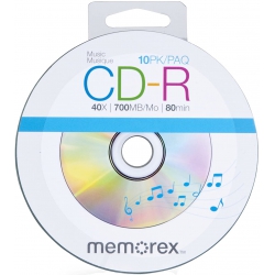 200 Memorex 40x Digital Audio Music Cd-r 80min 700mb Spin Base (logo On Top)