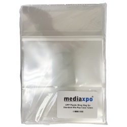 1000 Opp Plastic Wrap Bag For Standard Blu-ray Case 12mm