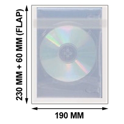 500 Opp Plastic Wrap Bag For Dvd Case 51mm