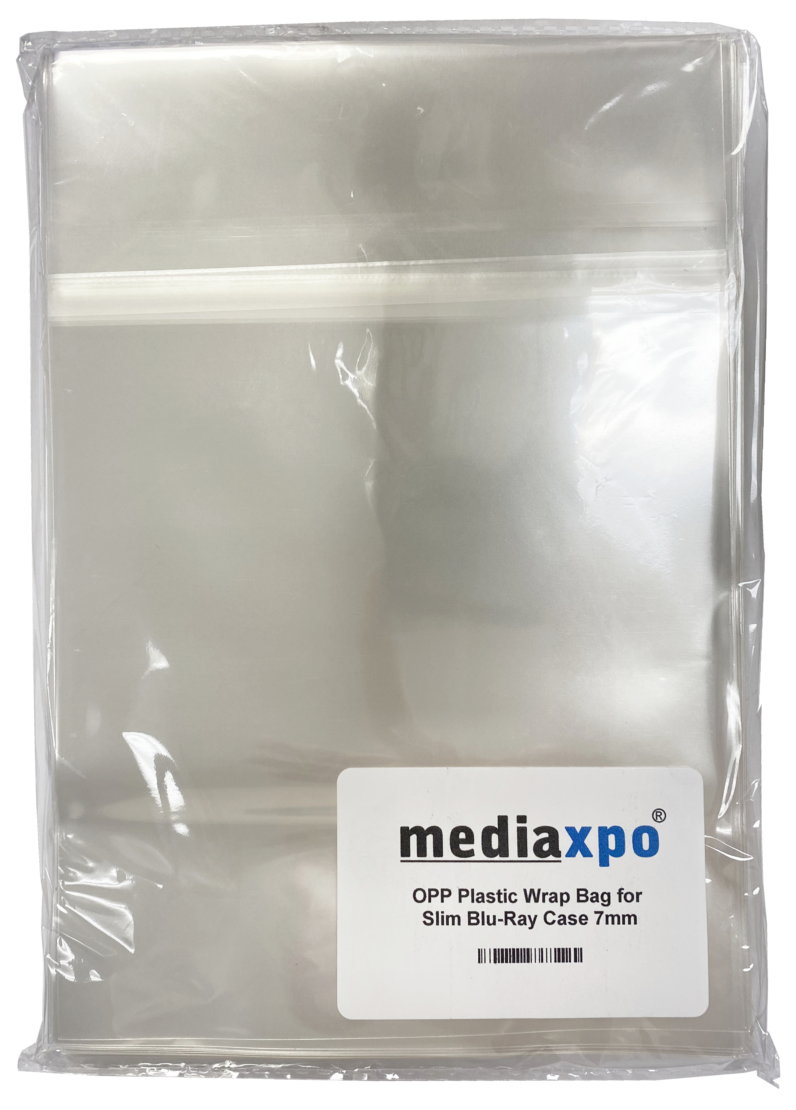 5000 OPP Plastic Wrap Bag for Slim Blu-Ray Case 7mm