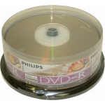 25 Philips Lightscribe 16X DVD-R 4.7GB (Version 1.2)